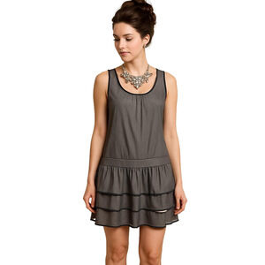 WALTER *Vintage* Drop Waist Ruffle Skirt Party Mini Dress